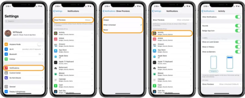 كيف تتخلص من إزعاج إشعارات هاتف آيفون؟ (صور) 