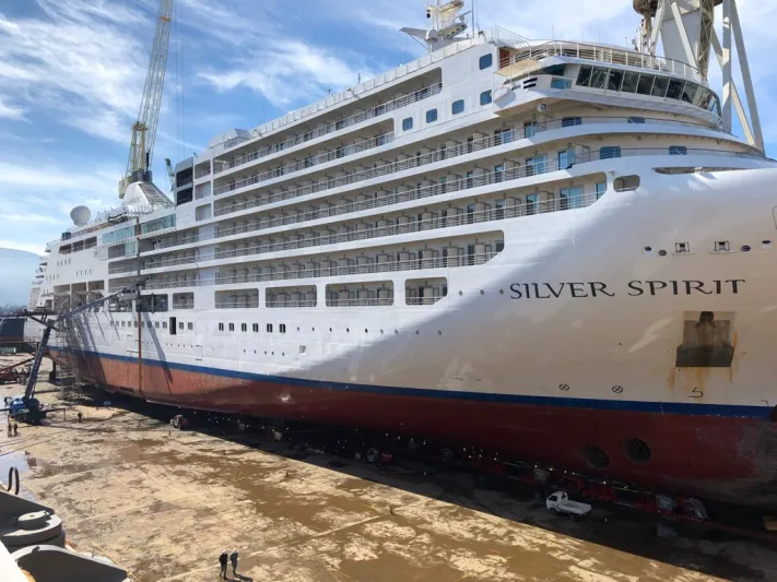 تعديل سفينة سياحية فاخرة بقصها! (فيديو)