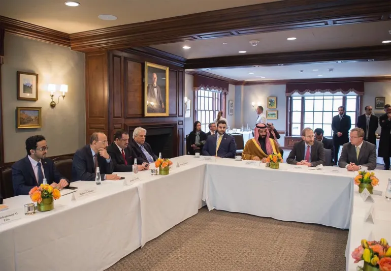 ولي العهد يشهد في بوسطن توقيع اتفاقيات تقنية وبحثية (صور)