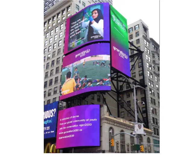 شاهد| كيف احتفى «التايمز سكوير» بالقيادات النسائية السعودية؟