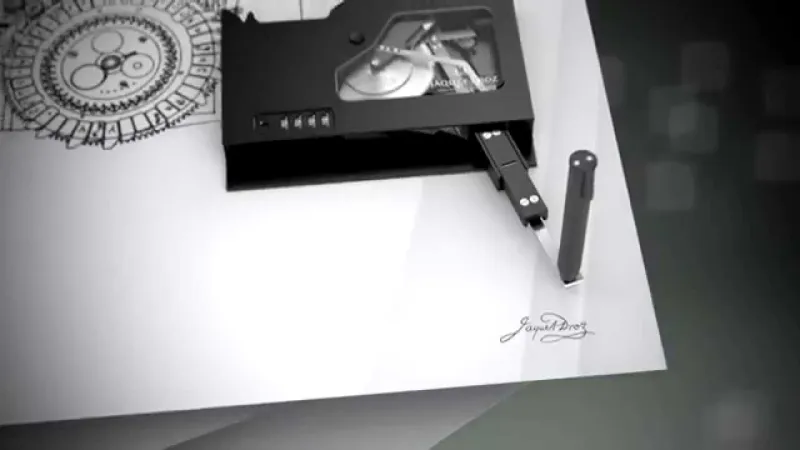 «Jaquet Droz» تكشف عن آلة التوقيع الميكانيكية (فيديو)
