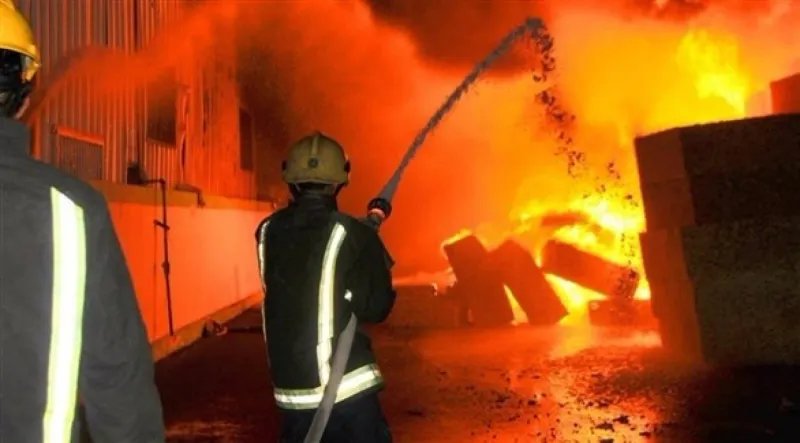 فيديو| قتيل بحريق هائل في أحد فنادق أربيل