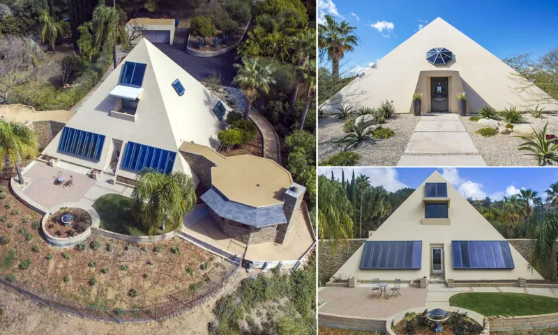 شاهد| منزل هرمي فاخر بني على قمة تل بتكلفة 3.1 مليون دولار 