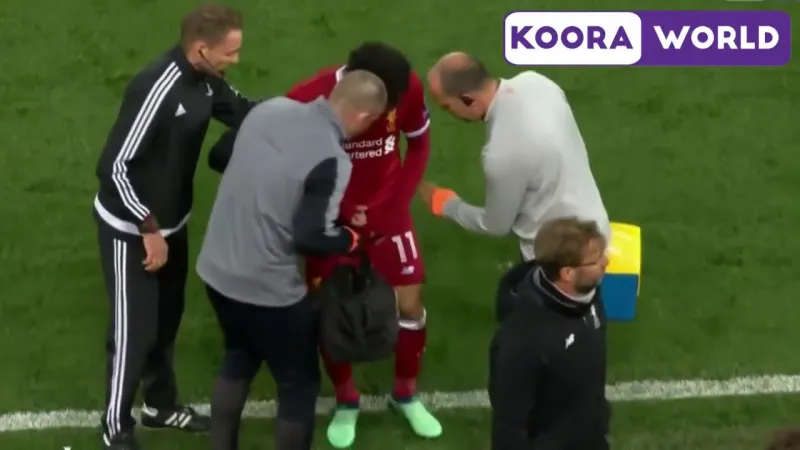 شاهد/  تطورات ومفاجآت إصابة محمد صلاح نجم ليفربول الإنجليزي 