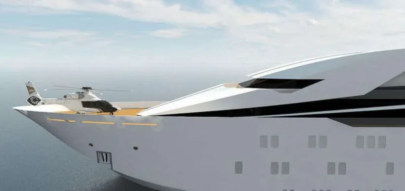 «مشروع # 4».. يخت المستقبل الفاخر بطول 127 م (صور)