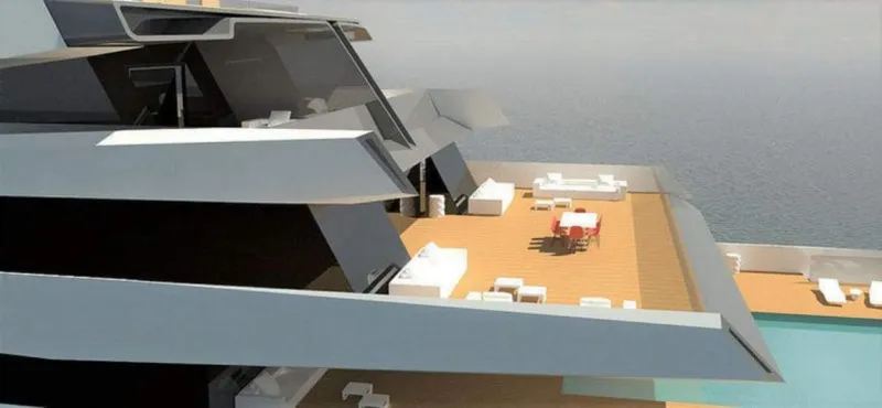 «مشروع # 4».. يخت المستقبل الفاخر بطول 127 م (صور)