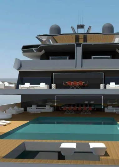 «مشروع # 4».. يخت المستقبل الفاخر بطول 127 م (صور)