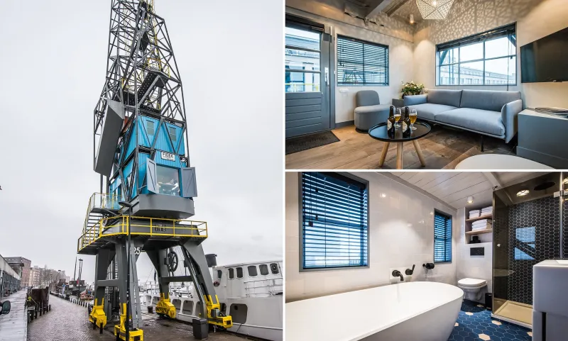 في هولندا فقط.. رافعة قديمة تتحول لجناح سياحي فاخر