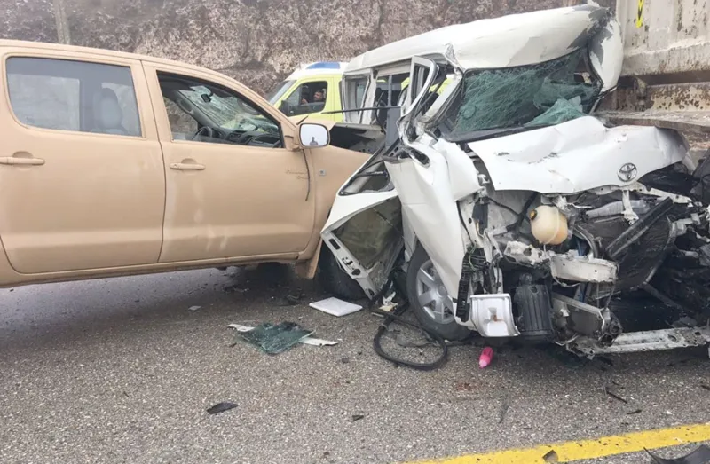 فيديو| تصادم مروع بين عدة مركبات على طريق سريع