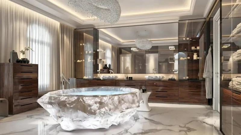 فقط في دبي ..حوض استحمام بمليون دولار !