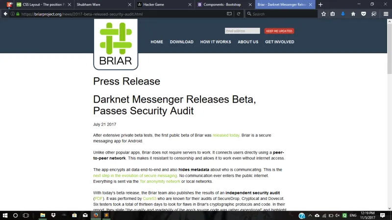 تعرف على تطبيق Briar للتراسل الفوري الأكثر أمانًا وحماية