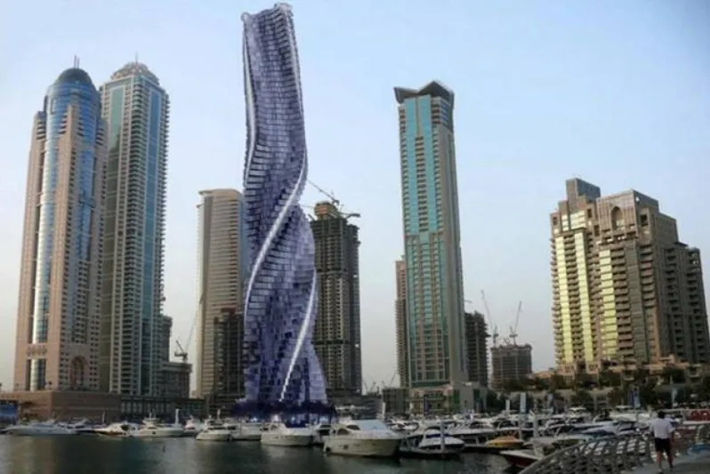 دبي تحتضن أول ناطحة سحاب دوارة في العالم (فيديو)