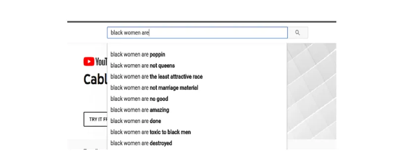 كيف وقع محرك بحث يوتيوب في فخ العنصرية ؟! 