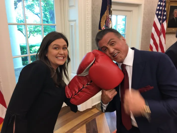 «سلفستر ستالون» في البيت الأبيض لهذا السبب (صور)