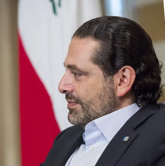 رئيس الحكومة اللبناني المستقيل سعد الحريري:   لبنان رئة العرب .. وانا اريد ان احمي هذه الرئة