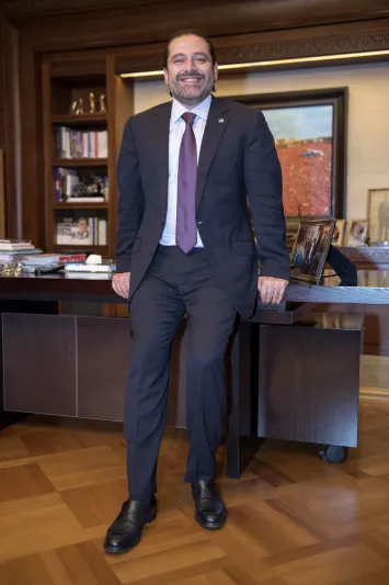 رئيس الحكومة اللبناني المستقيل سعد الحريري:   لبنان رئة العرب .. وانا اريد ان احمي هذه الرئة