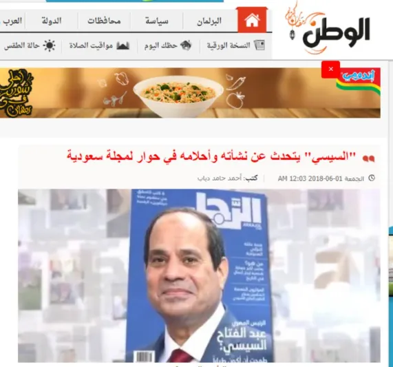 وسائل الإعلام المصرية والعربية تحتفي بعدد مجلة الرجل عن الرئيس السيسي