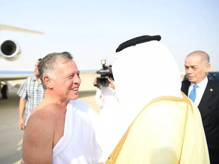 ملك الأردن يصل جدة  (صور)