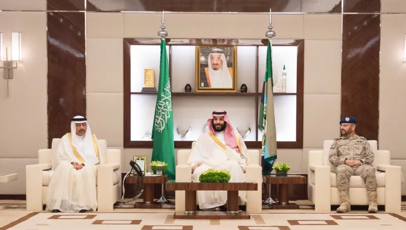 ولي العهد يستقبل مسؤولي وزارة الدفاع وينقل لهم تهاني خادم الحرمين بعيد الفطر 