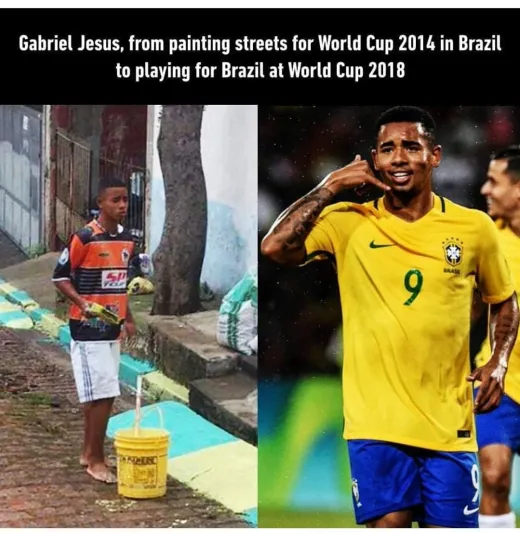 كيف تحول نجم البرازيل من رسام في الشوارع لهداف السامبا ؟