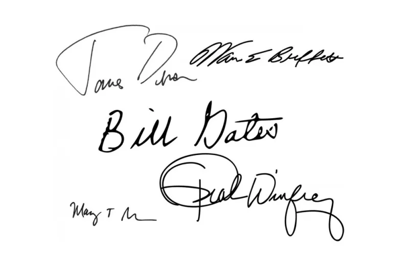 تحليل لتوقيع أقوى وأنجح الرجال في العالم