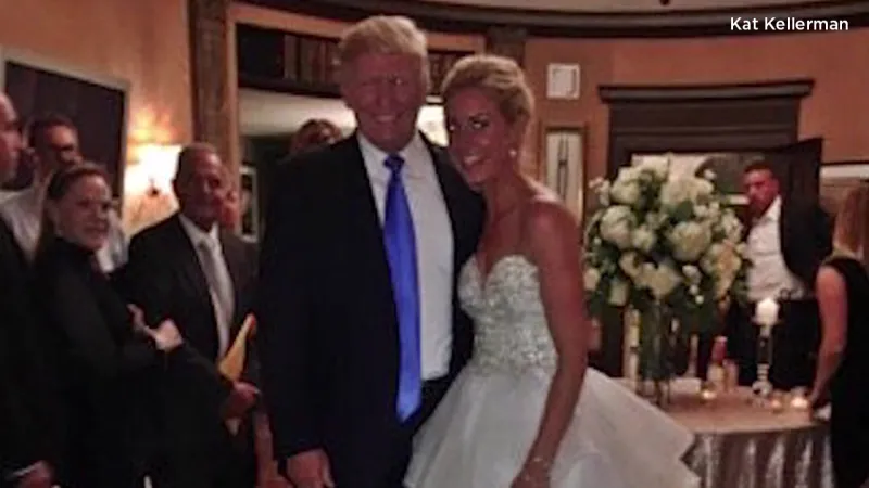 شاهد/ دونالد ترامب يفاجئ  حفل زفاف بولاية نيوجيرسي ويهنئ العروسين