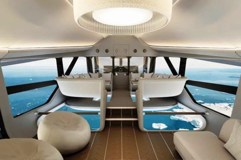 الكبينة الداخلية لأكبر طائرة خاصة بالعالم (فيديو وصور)