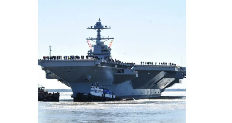 تكلفة خيالية لإصلاح ترس مكسور في حاملة طائرات بحرية أمريكية 