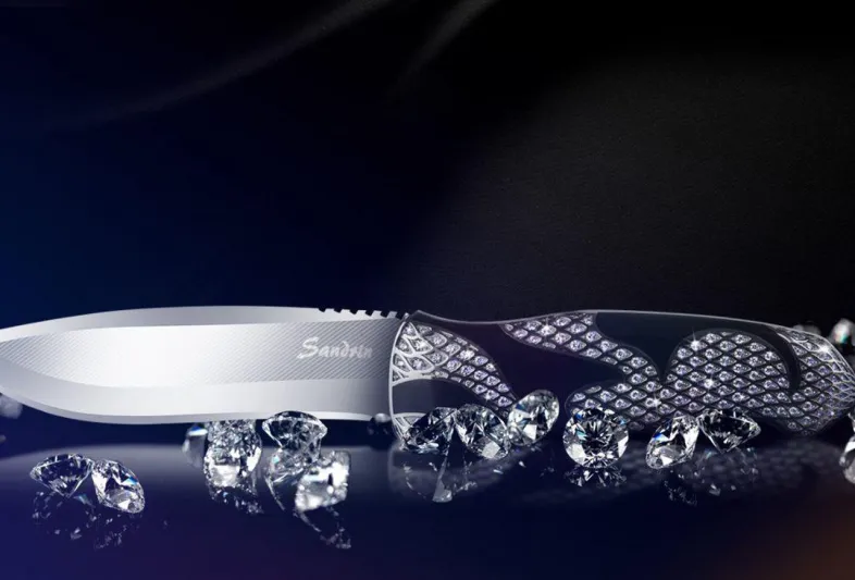 شاهد | Platinum Mamba سكين بلاتيني فخم مغطى بالألماس