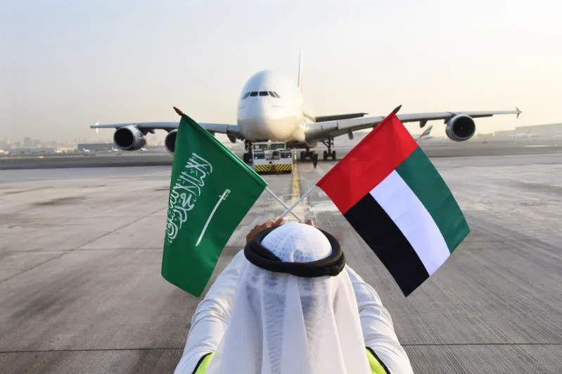 طيران الإمارات تشارك السعودية احتفالات اليوم الوطني بتشغيل طائرة A380 لمرة واحدة إلى الرياض