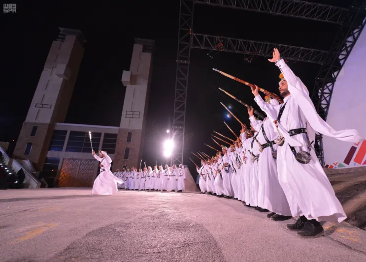 عروض تراثية تحكي مسيرة المملكة في اليوم الوطني السعودي 