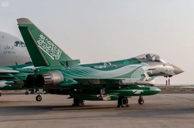 احتفال القوات الجوية السعودية باليوم الوطني (فيديو)