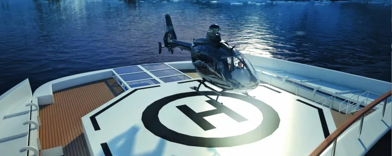 Scenic Eclipse..  يخت مذهل يحمل ضيوفه بمروحيتين (فيديو)