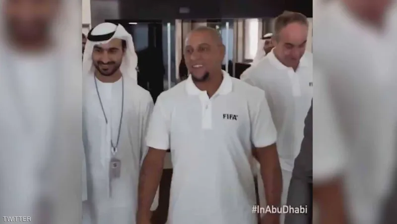 «روبيرتو كارلوس» يتجول في أبوظبي (فيديو)
