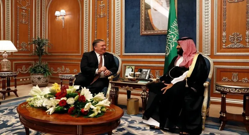 لماذا التقى الأمير محمد بن سلمان وزير الخارجية الأمريكي؟ (فيديو وصور)