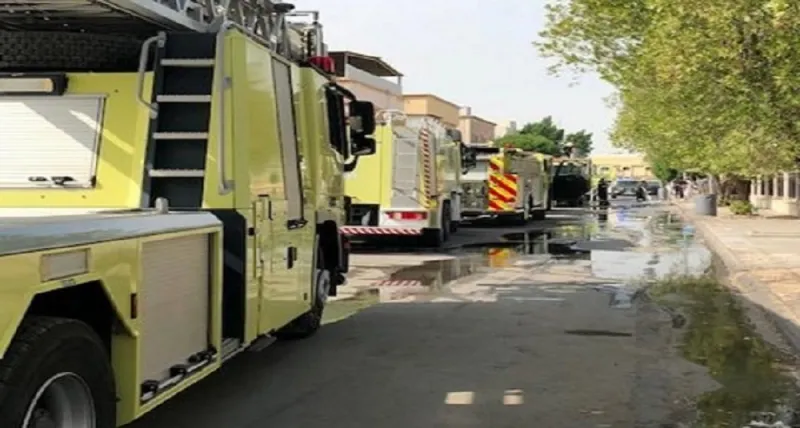 شاهد| حريق بمبنى الأحوال المدنية بالدمام.. وإخلاء سريع للموظفين