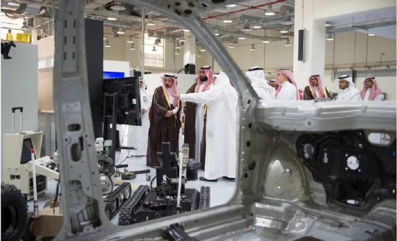 التفاصيل الكاملة لوضع ولي العهد حجر أساس 7 مشاريع ومفاعل أبحاث نووي ومصنع هياكل طائرات (صور)