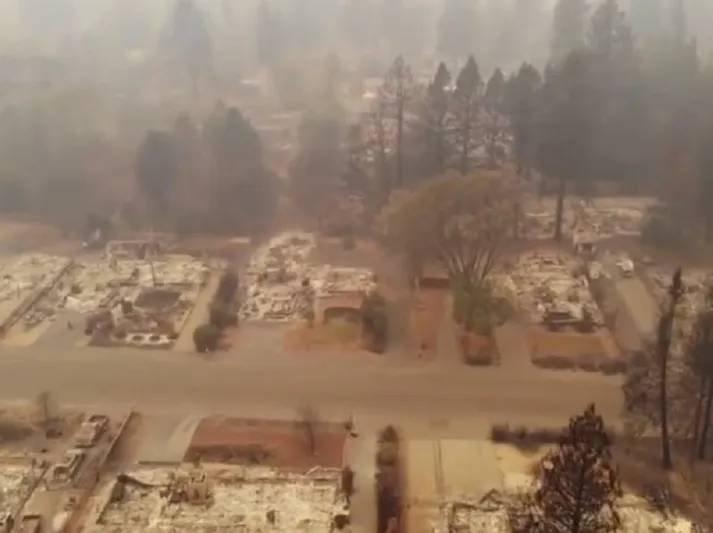 شاهد | "خراب ودمار".. هذا ما تبقي من "جنة" كاليفورنيا