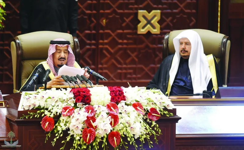  خادم الحرمين الشريفين يفتتح أعمال الدورة السابعة لمجلس الشورى
