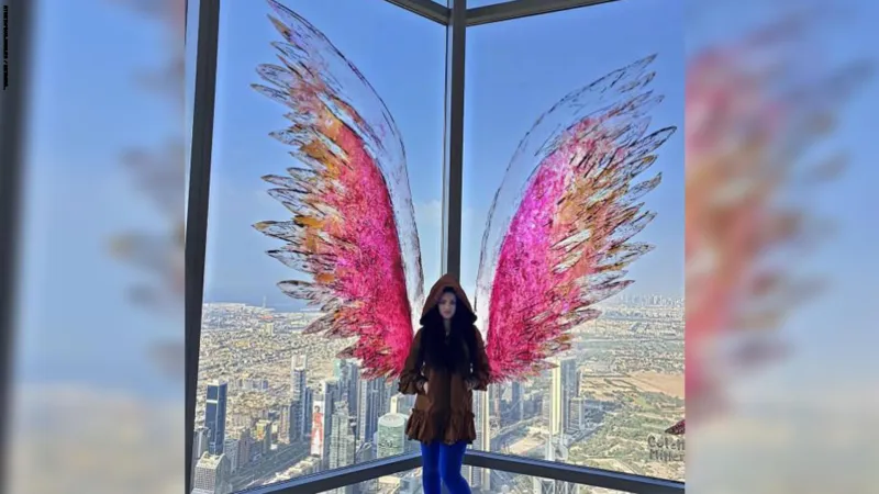 قصة الأجنحة على واجهة برج خليفة في دبي؟