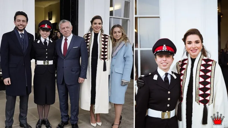 صور: ملك الأردن يحضر حفل تخرج ابنته 