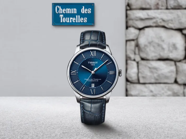 ساعة Tissot Chemin des Tourelles قطعة مميزة بتصميم عصري وإطار أنيق