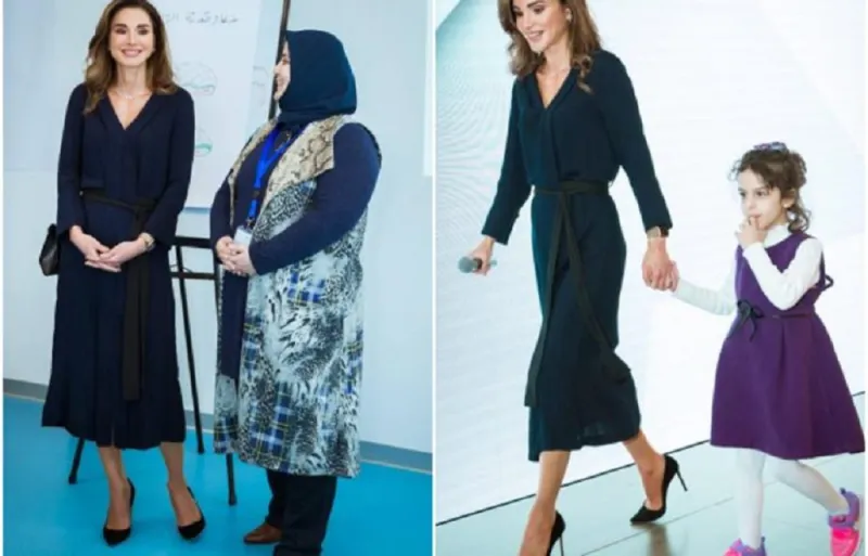 الملكة رانيا تحقق حلم طفلة أردنية بعد رسالة من والدها (فيديو)