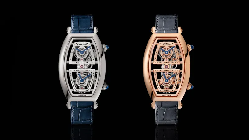 من الذّهب الورديّ والبلاتين.. ساعتان جديدتان تعيدان أسطورة "Tonneau".. صور