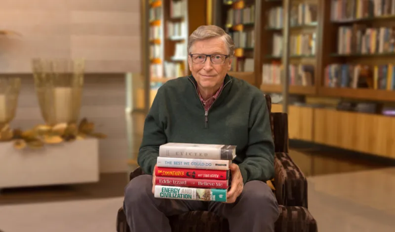 تعرف على قائمة بيل جيتس لأفضل 5 كتب قرأها خلال عام 2018