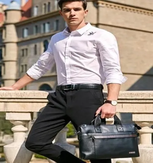 للرجل العصري الأنيق.. أحدث تصاميم موديلات حقائب لابتوب (صور)