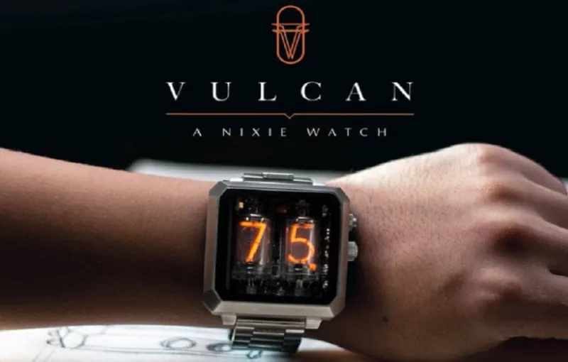 تثير اهتمامك..  "Vulcan" ساعة عصرية من "Nixie tube" (فيديو)