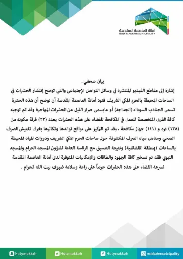 استنفار السلطات بالمملكة للقضاء على حشرات الليل داخل الحرم والجراد (فيديو)