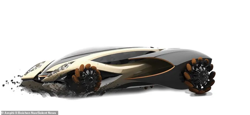 للأغنياء فقط.. "Amphi-X" نموذج سيارة خارقة تتيح لمالكيها السفر عبر المياه (صور)