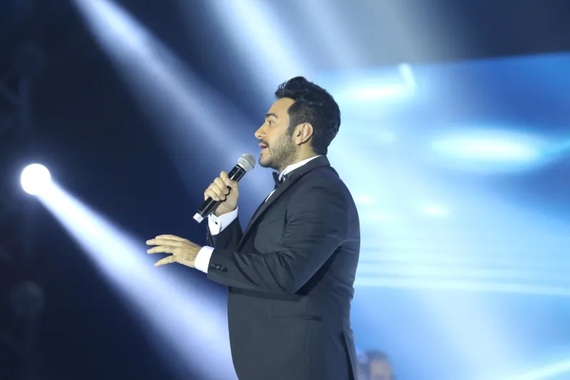 فيديو: تامر حسني يكشف تفاصيل حفله الثاني في السعودية